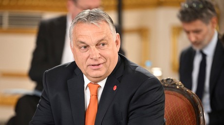 Le Premier ministre hongrois Viktor Orban lors d'une réunion du groupe de Visegrad ​​et du Royaume-Uni, organisée par le Premier ministre britannique Boris Johnson, à Lancaster House, à Londres, le 8 mars 2022 (image d'illustration).