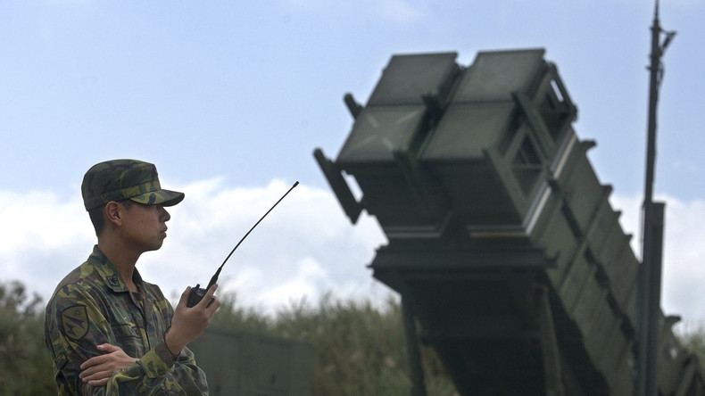 Un soldat taïwanais devant un système de défense aérienne Patriot (image d'illustration).