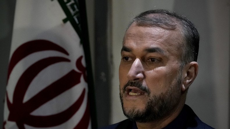 Le ministre iranien des Affaires étrangères, Hossein Amir-Abdollahian, le 24 mars 2022 (image d'illustration).