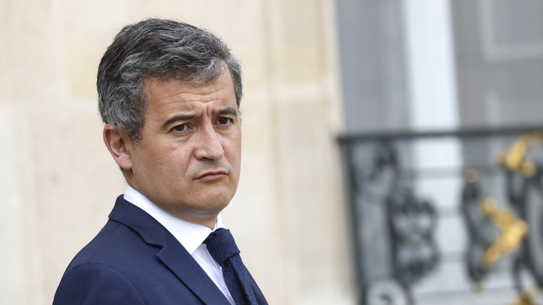Le ministre français de l'Intérieur, Gérald Darmanin, au palais présidentiel de l'Elysée, à Paris, le 30 mars 2022.
