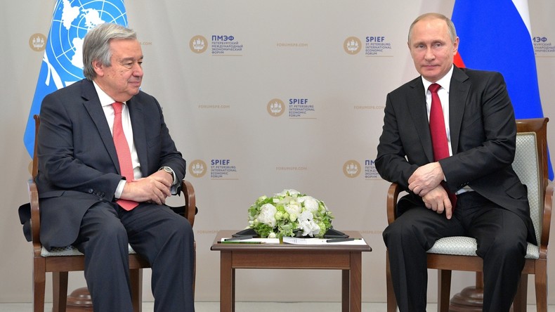 Vladimir Poutine recevra le secrétaire général de l'ONU à Moscou mardi 26 avril