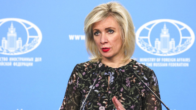 Maria Zakharova, le 28 avril 2022, à Moscou sanctions occident ukraine