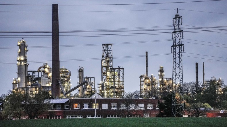 Pétrole, usine, shell,Allemagne