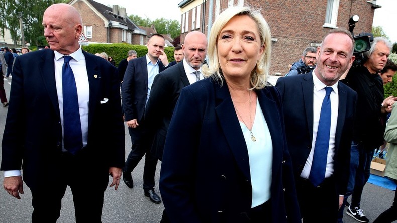 Marine Le Pen à Hénin-Beaumont, le 8 mai 2022.