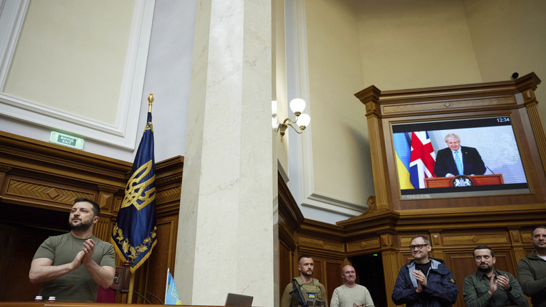 Zelensky, Boris Johson, Rada