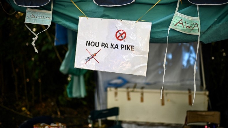 Cliché pris à Pointe-a-Pitre, en Guadeloupe, le 26 novembre 2021