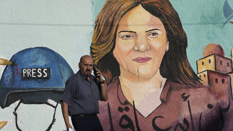Une peinture murale de Shireen Abu Akleh, journaliste d'Al Jazeera tuée, est exposée dans la ville de Gaza, le 15 mai 2022 (image d'illustration).