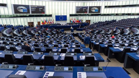 La session plénière du Parlement européen à Strasbourg, le 4 mai 2022.