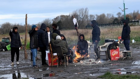 Migrants à Calais en décembre 2021 (image d'illustration).