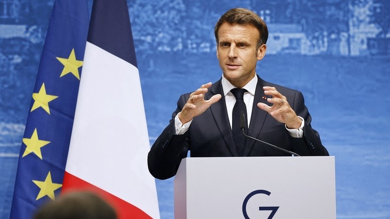Macron réaffirme soutenir Kiev mais refuse de qualifier la Russie d'«Etat parrain du terrorisme»