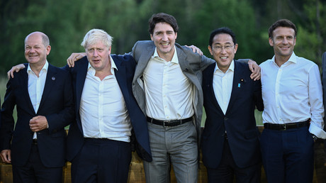 Sommet du G7,au château d'Elmau, dans le sud de l'Allemagne, le 26 juin 2022.