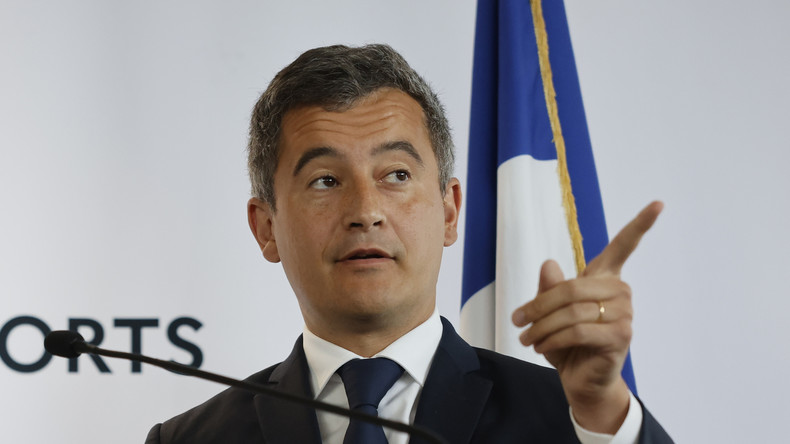 Le ministre français de l'Intérieur, Gérald Darmanin, lors d'une conférence de presse le 30 mai 2022 à Paris (image d'illustration).