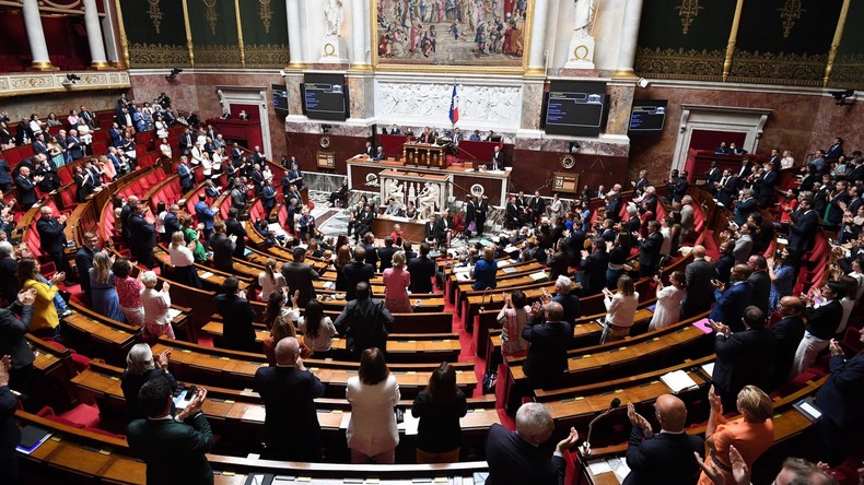 Séance de questions au gouvernement à l'Assemblée nationale à Paris le 12 juillet 2022.