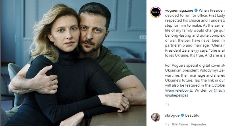 «Glamour» ? Le couple Zelensky suscite la polémique en posant pour le magazine Vogue