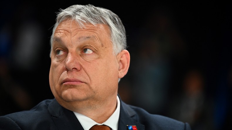 Le Premier ministre hongrois Viktor Orban, lors d'une réunion du Conseil de l'Atlantique Nord au centre de congrès Ifema à Madrid, le 30 juin 2022.