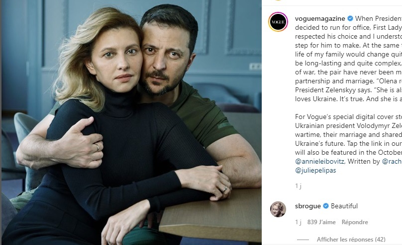 «Glamour» ? Le couple Zelensky suscite la polémique en posant pour le magazine Vogue
