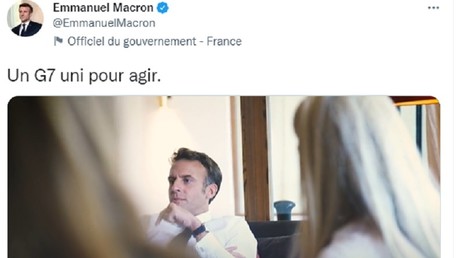 «Comme un acteur Netflix» : la vidéo de «mise en scène» de Macron au G7 fait réagir