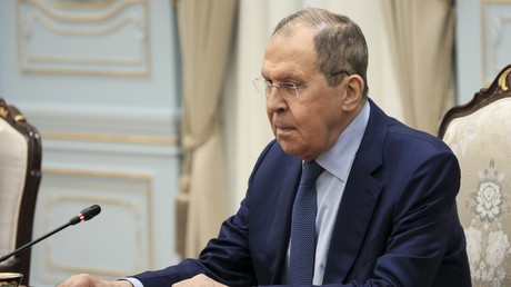 Le chef de la diplomatie russe Sergueï Lavrov le 28 juillet à Tachkent, en Ouzbékistan (image d'illustration).