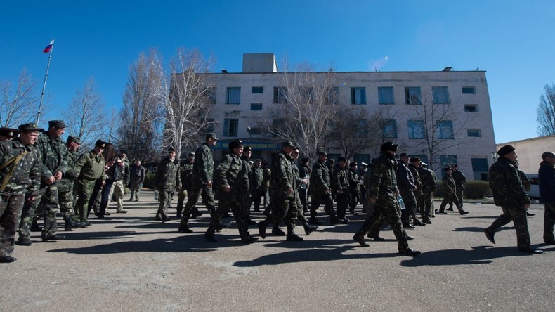 Cliché pris sur la base aérienne de Novofiodorovka, le 22 mars 2014 (image d'illustration).