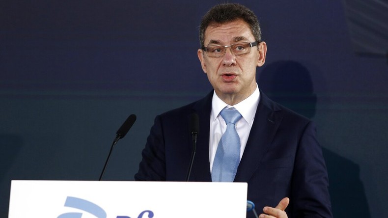Le PDG de Pfizer, Albert Bourla, le 19 novembre 2021, en Grèce (image d'illustration).