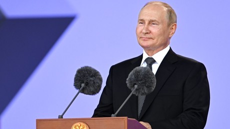 Vladimir Poutine, le 15 août 2022, dans la région de Moscou.