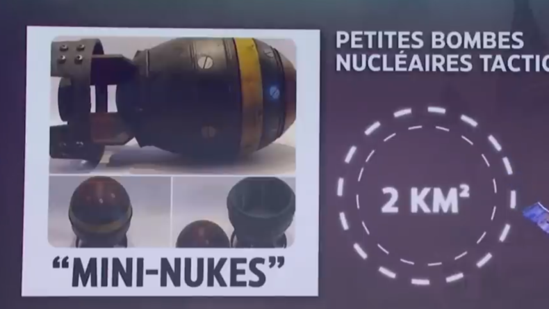 LCI illustre un sujet sur l'armement nucléaire russe avec des images d'un jeu vidéo