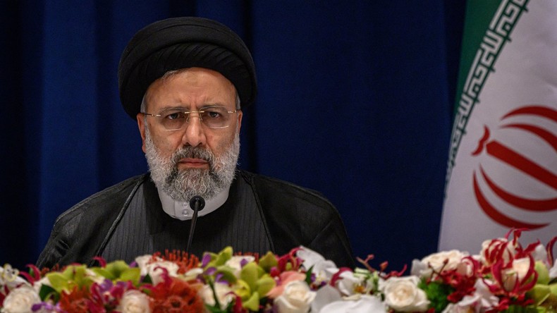 Le président iranien Ebrahim Raisi tient une conférence de presse à New York, le 22 septembre 2022.