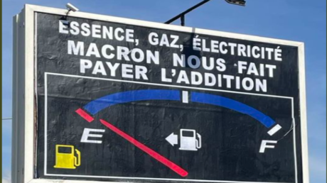 «Macron nous fait payer l'addition» : l'afficheur varois tacle le président sur la crise énergétique