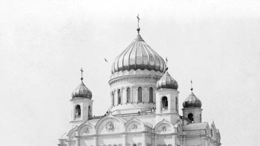 Die Christ-Erlöser-Kathedrale im Jahr 1903