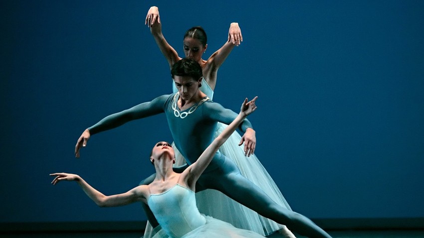 Pyotr Tchaikovsky's one act ballet Serenade with choreography by George Balanchine in the Bolshoi Theater.