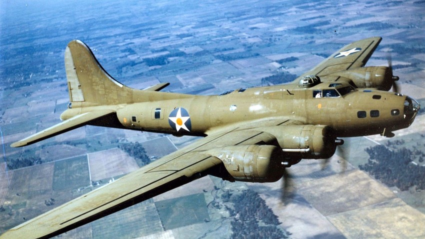 Полет на B-17E през 1942 г.