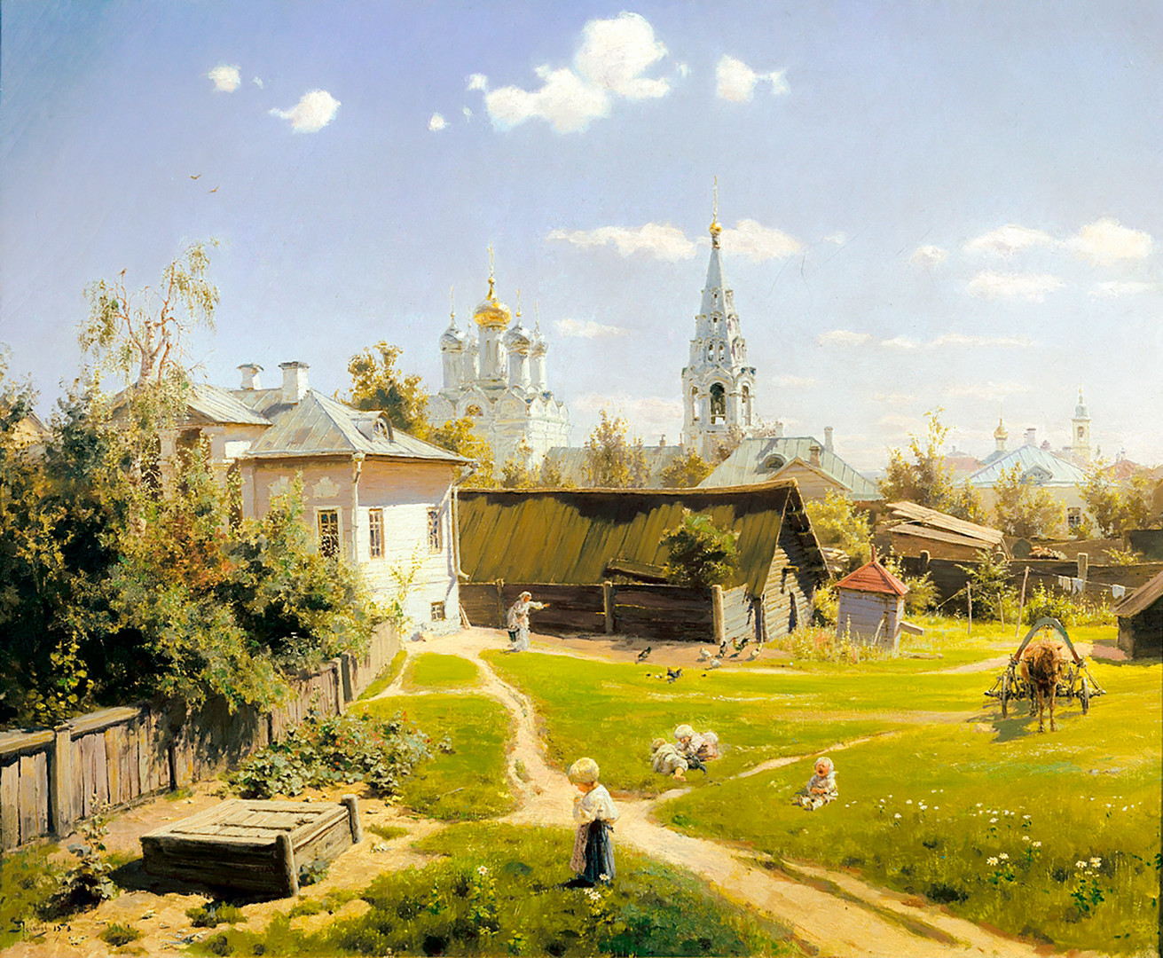 Vasily Polenov. Moscow Courtyard. 1878. 