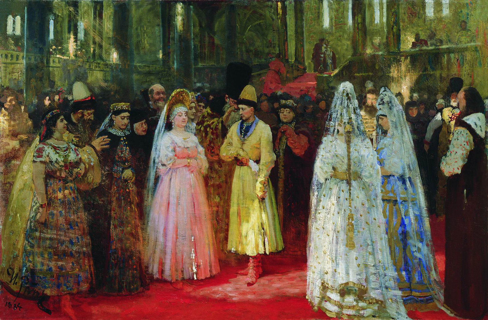 Eligiendo novia para el gran duque, obra de Iván Repin