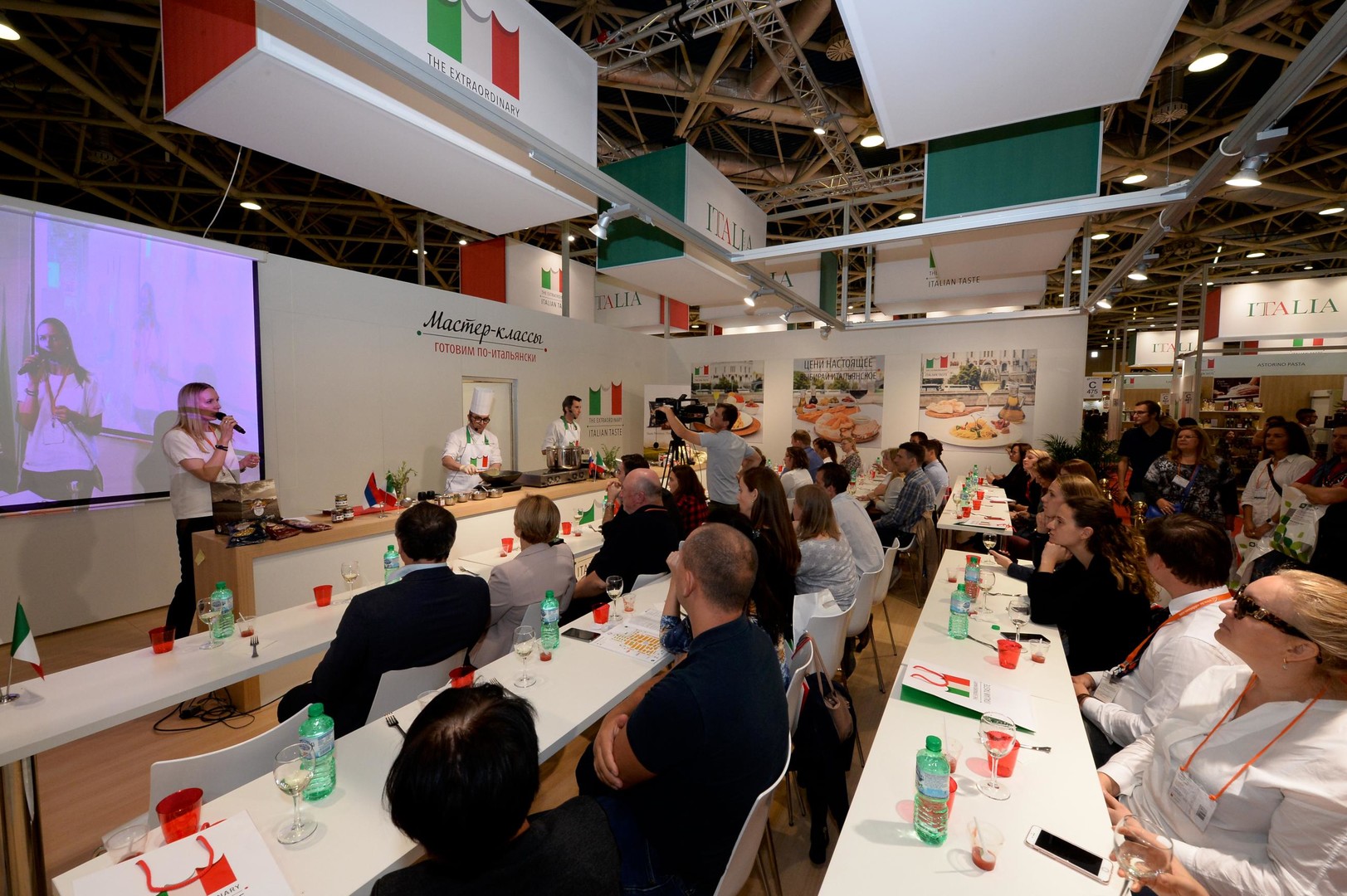 Masterclass di cucina con i prodotti esposti dalle 50 aziende italiane