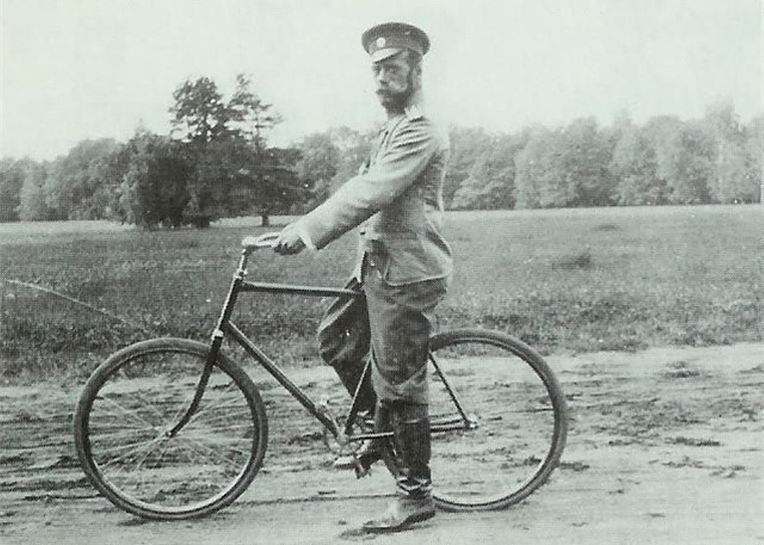Nicholas II cycling. 