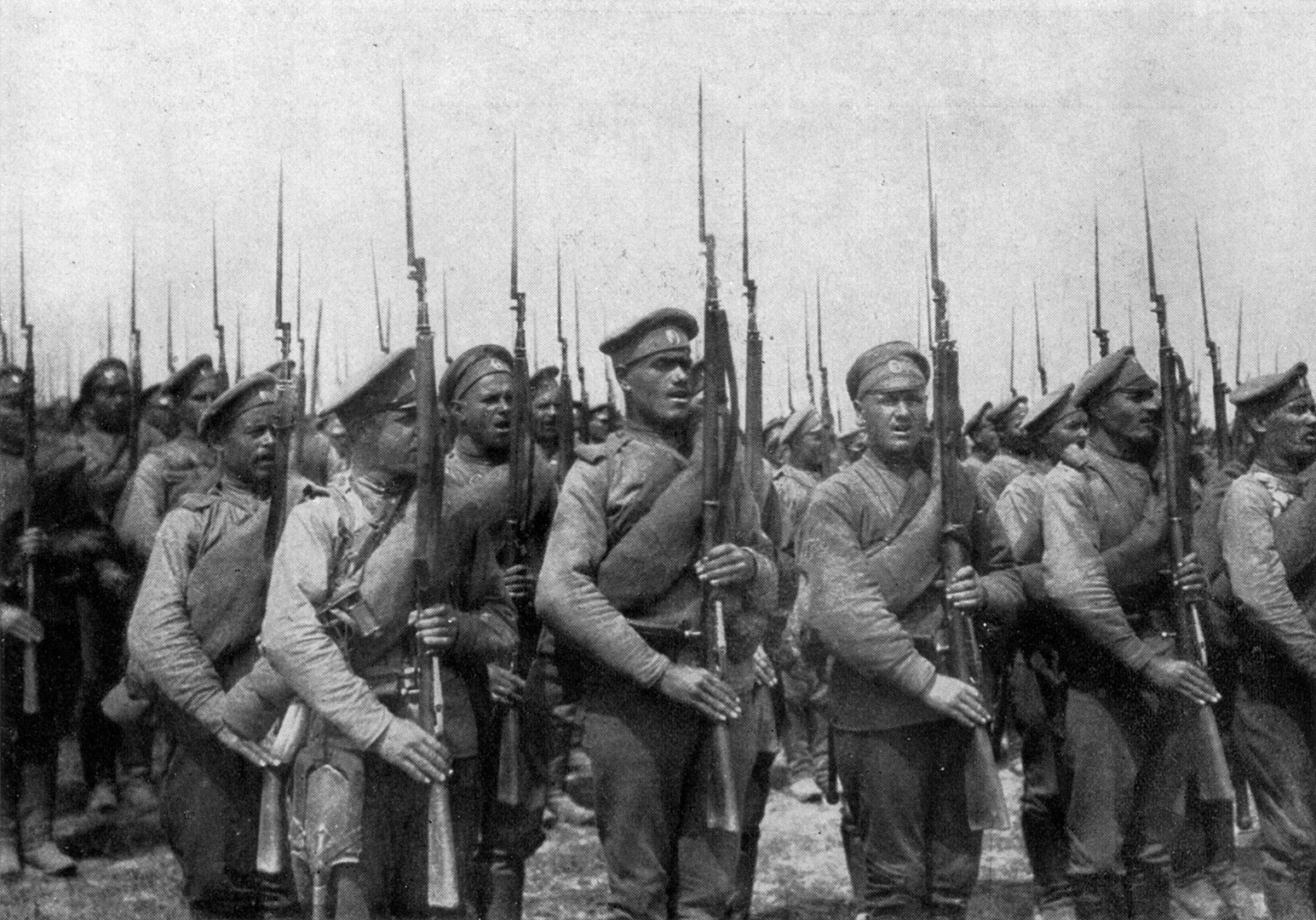 Rusko pješaštvo u Prvom svjetskom ratu. 