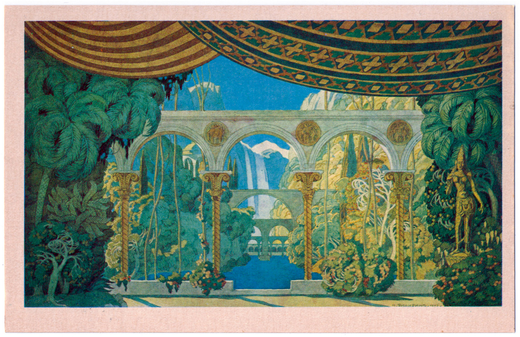 Bilibin's stage decorations for the opera “Ruslan and Ludmila.”