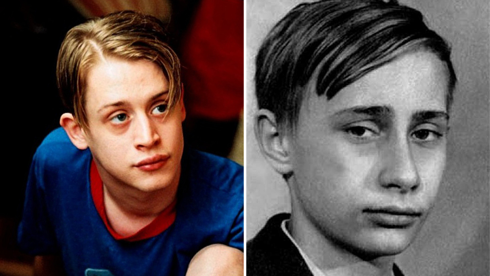 8. Macaulay Culkin and Vladimir Putin.