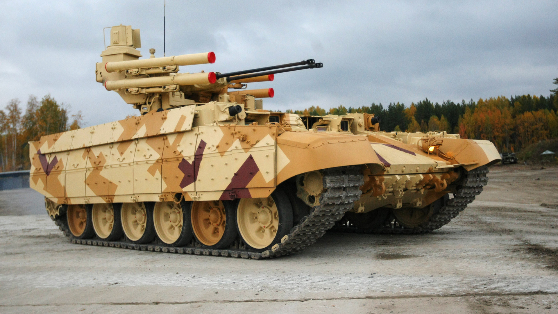 Борбено возило за подршку тенковима на Деветој међународној изложби наоружања, војне технике и муниције у Нижњем Тагилу 2013.