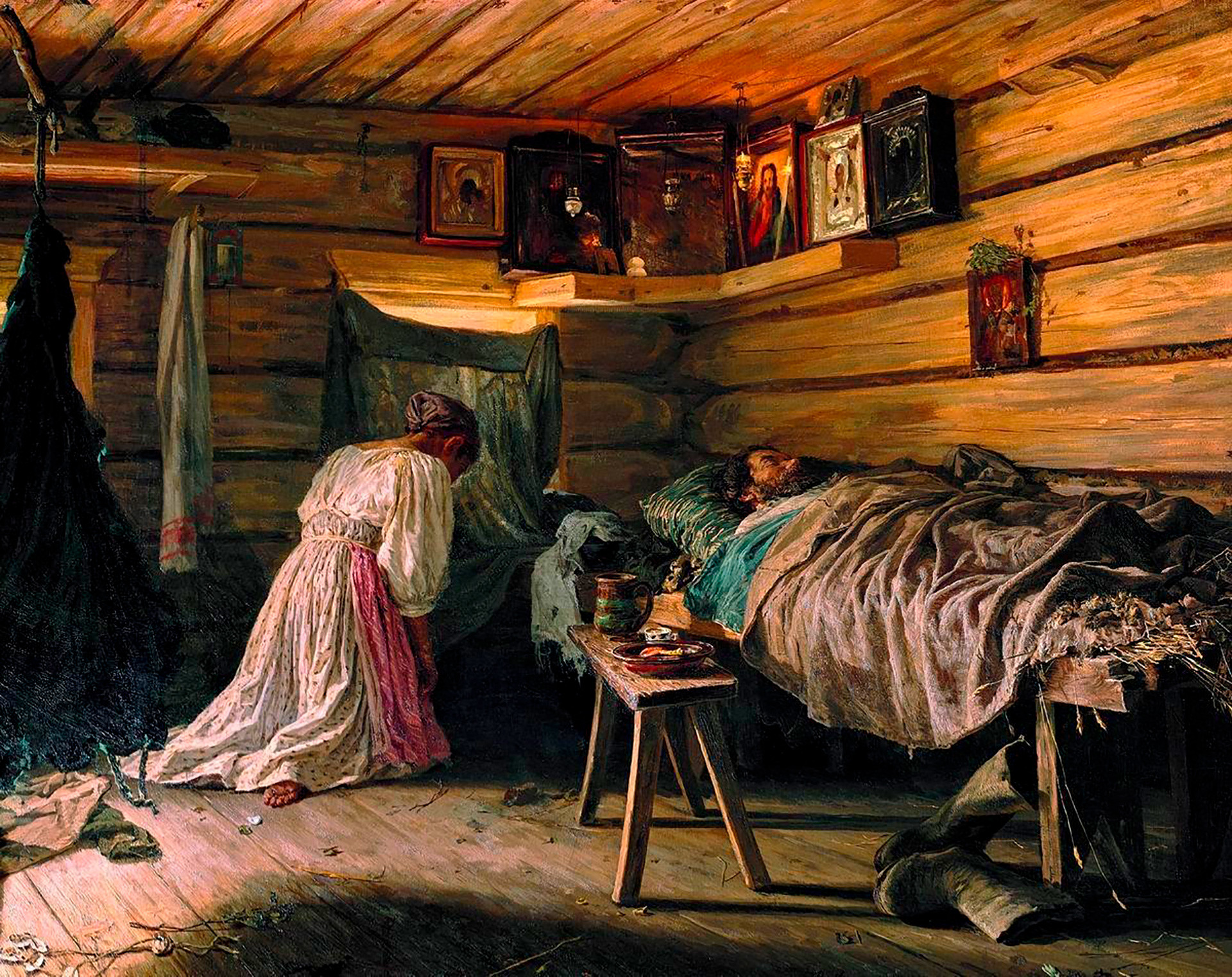 Vasily Maskimov, Suami yang sedang sakit, 1881