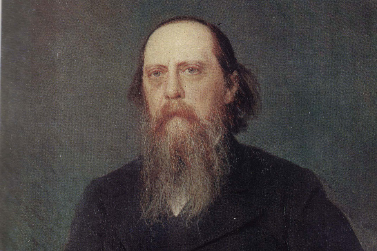 Saltikóv-Schedrín retratado por Ivan Kramskoi.