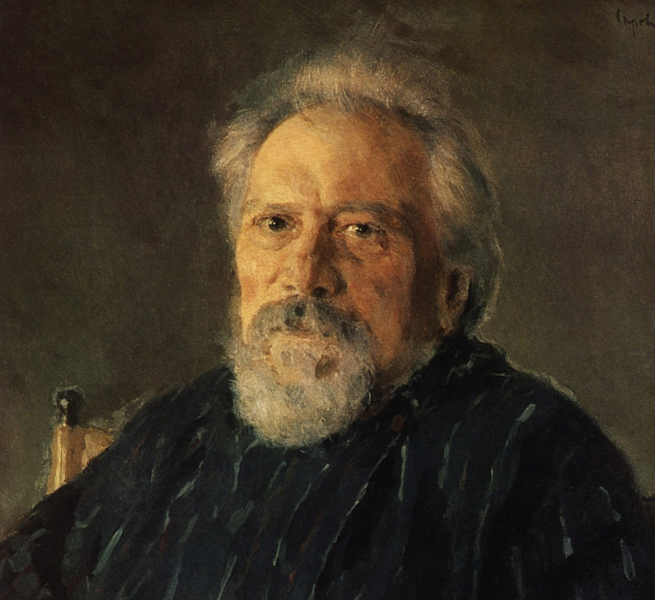 Leskóv retratado por Valentín Serov.
