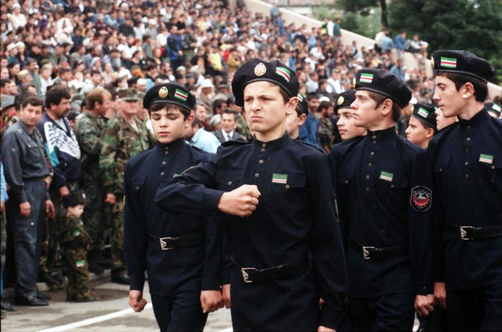 Kadetten der Itschkeria-Widerstandbewegung im Zweiten Tschetschenienkrieg