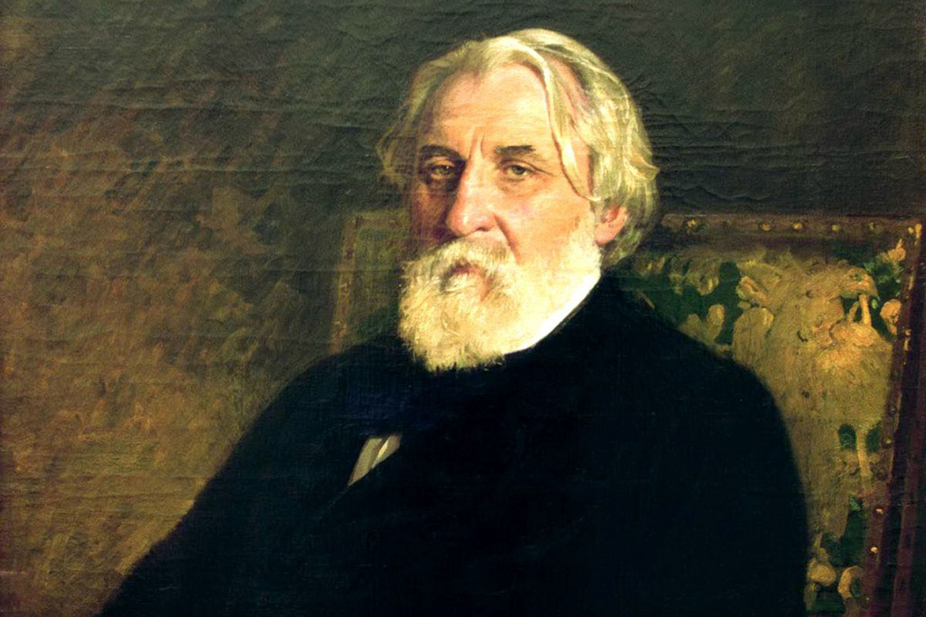 Turguêniev retratado por Iliá Répin.