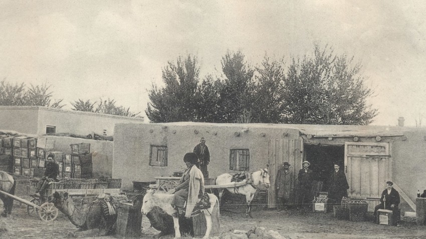 Lager von Schiguli-Bier in Merwe 1918, heute Mary/Turkmenistan 