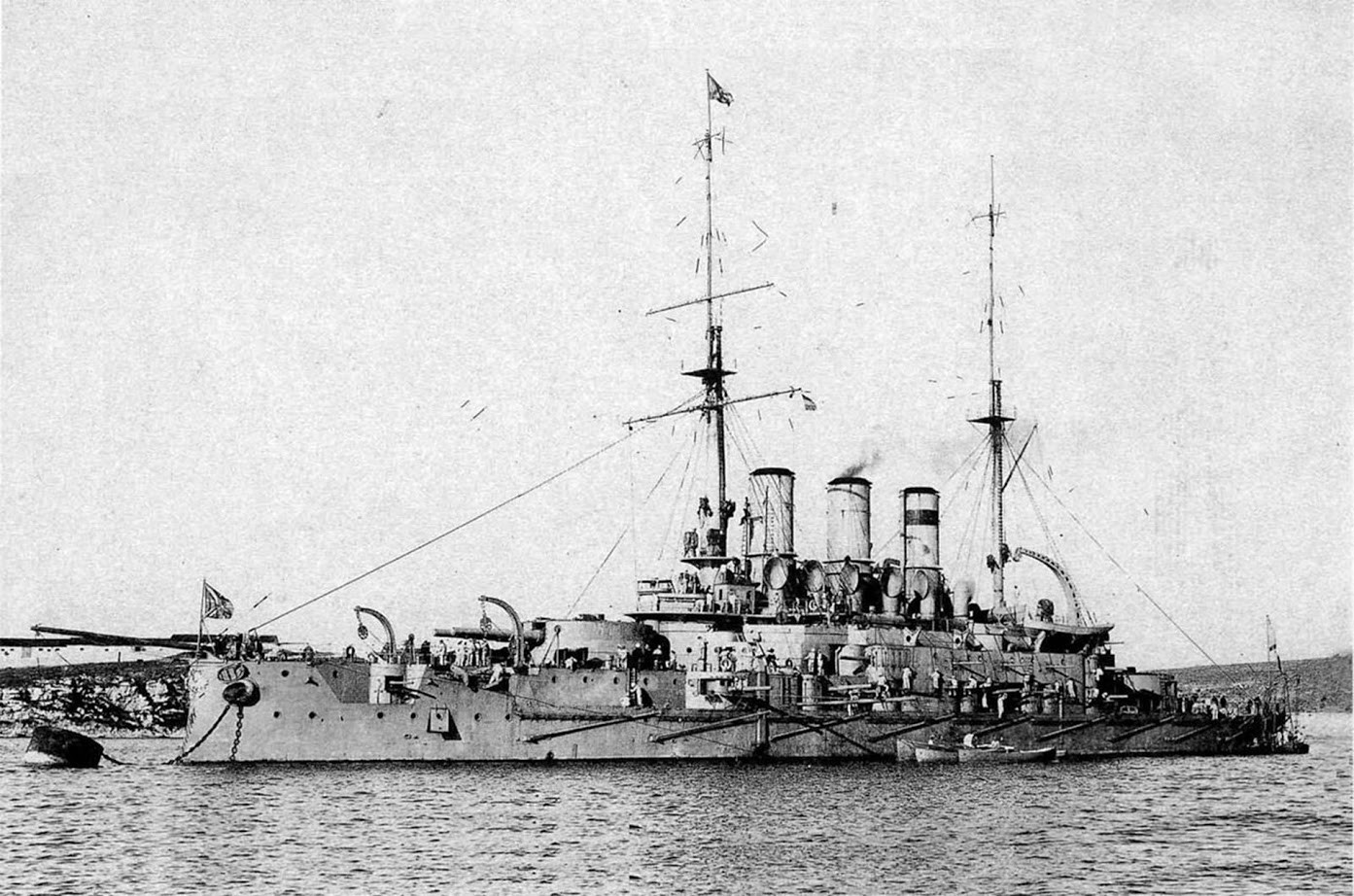 Carska bojna ladja Pantaleon v Sevastopolu, poletje 1912.