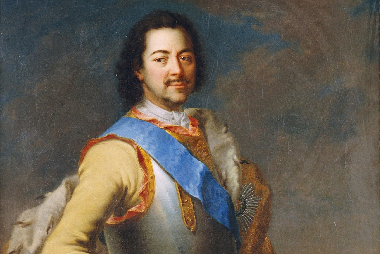 Portret ruskog cara Petra I. (1672.-1725).  