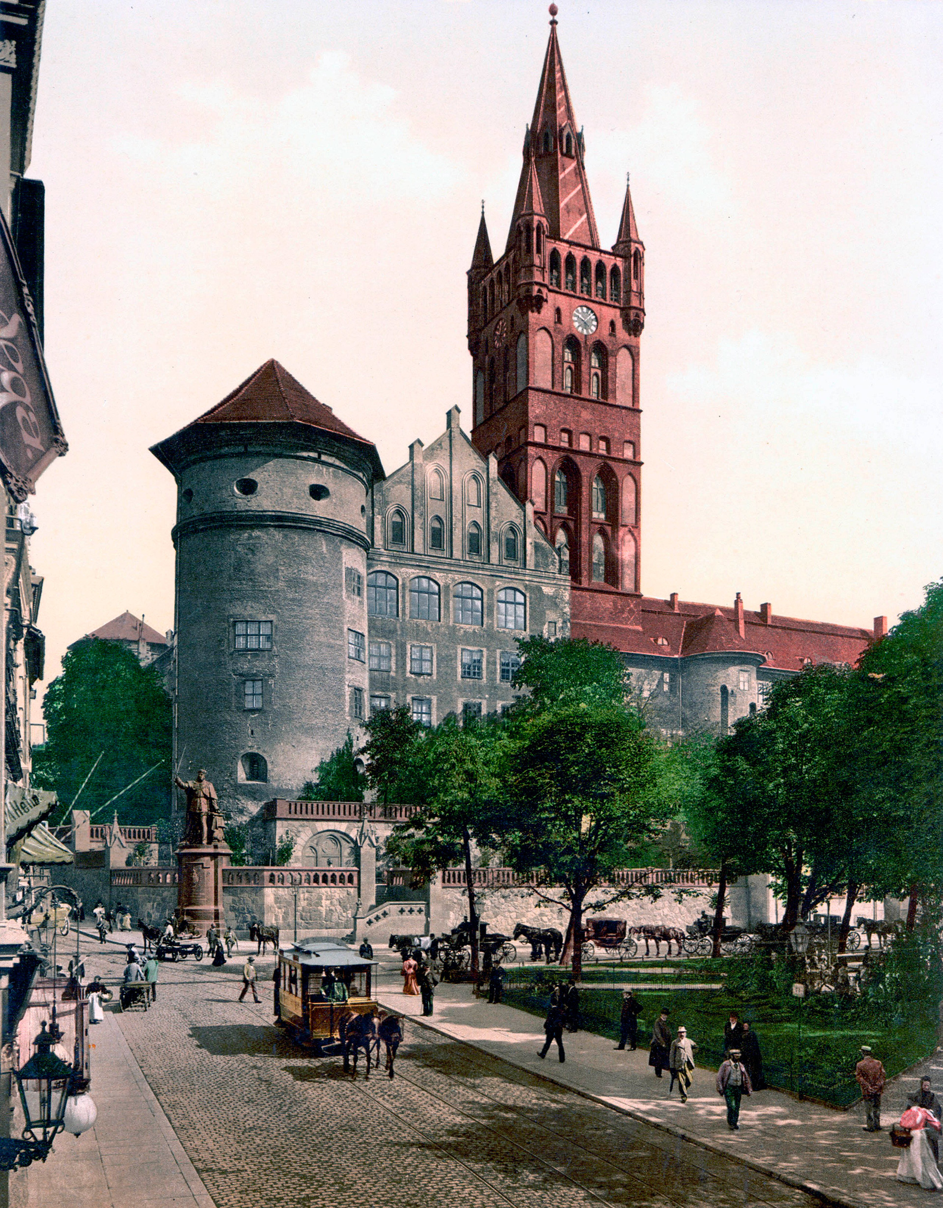 El castillo de Königsberg en 1895.