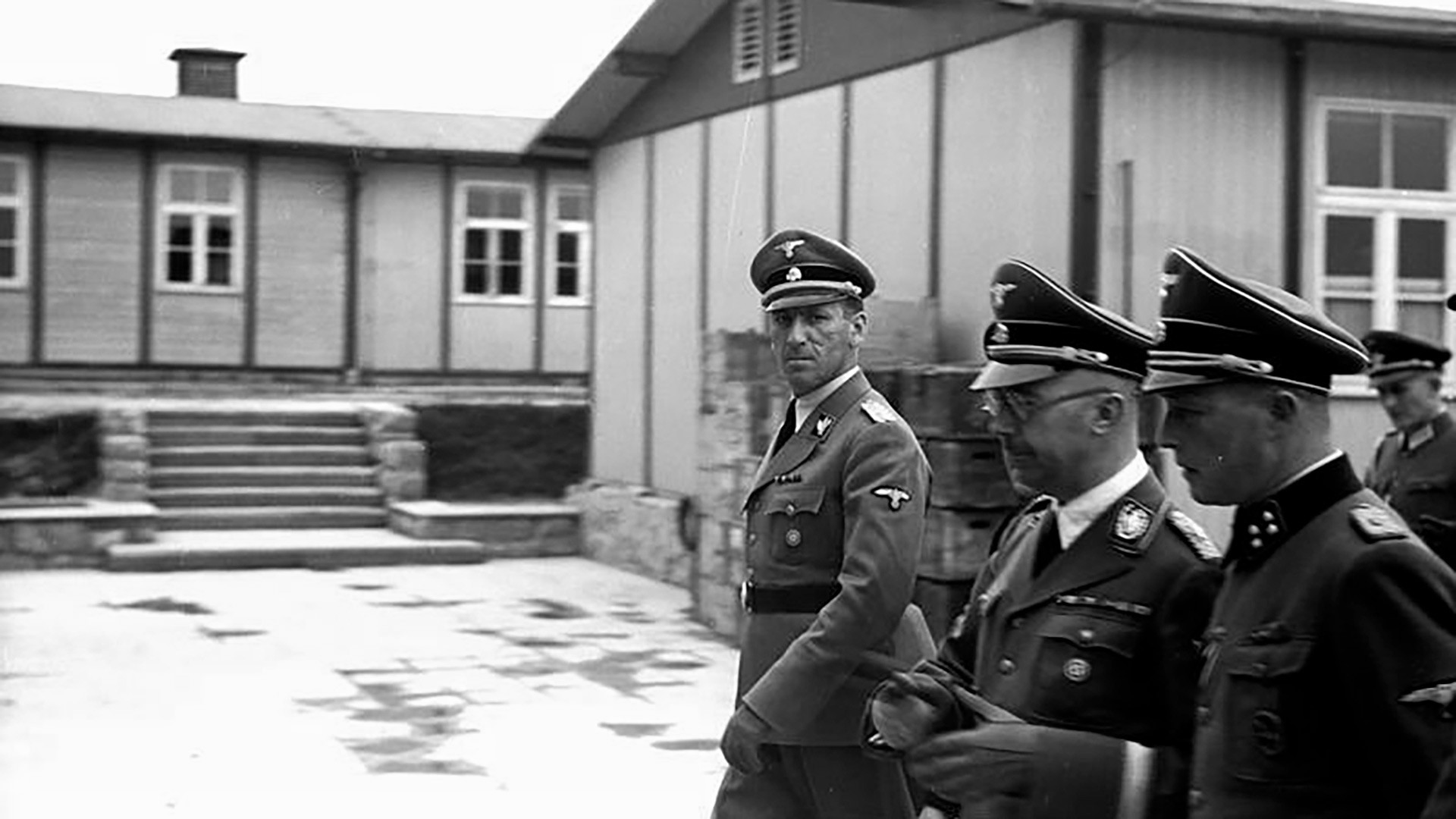 Концентрациони логор Маутхаузен. Химлер, Калтенбрунер и Цирајс.