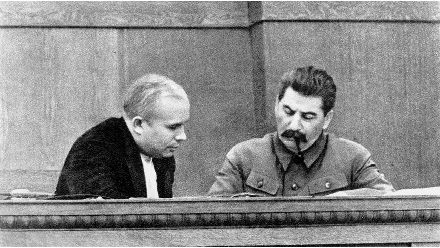 Stalin in Hruščov, januar 1936